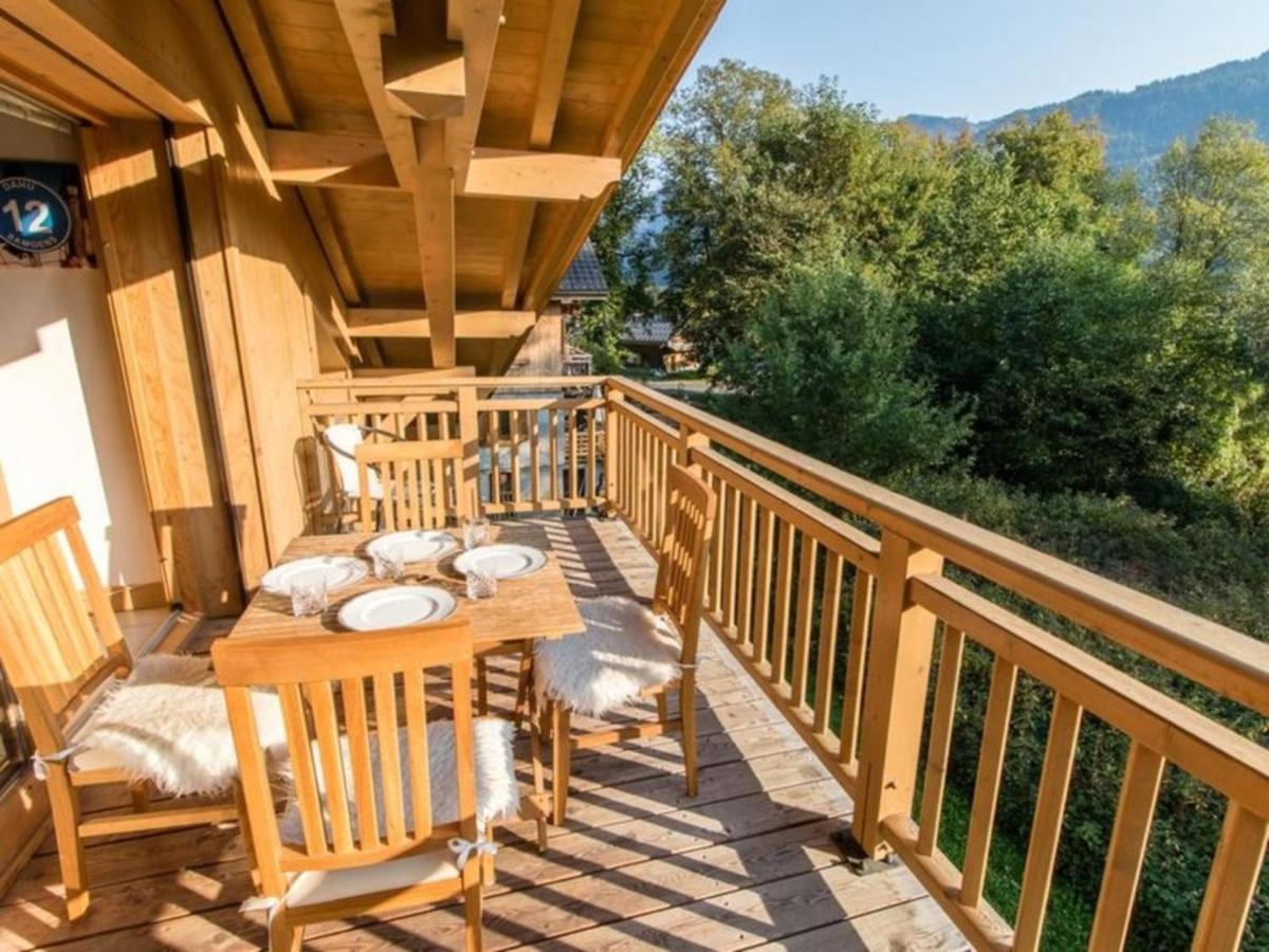 Modern 3 Bed Penthouse Apartment, Balcony & Garage, Close To Village & Ski Bus Samoëns Extérieur photo