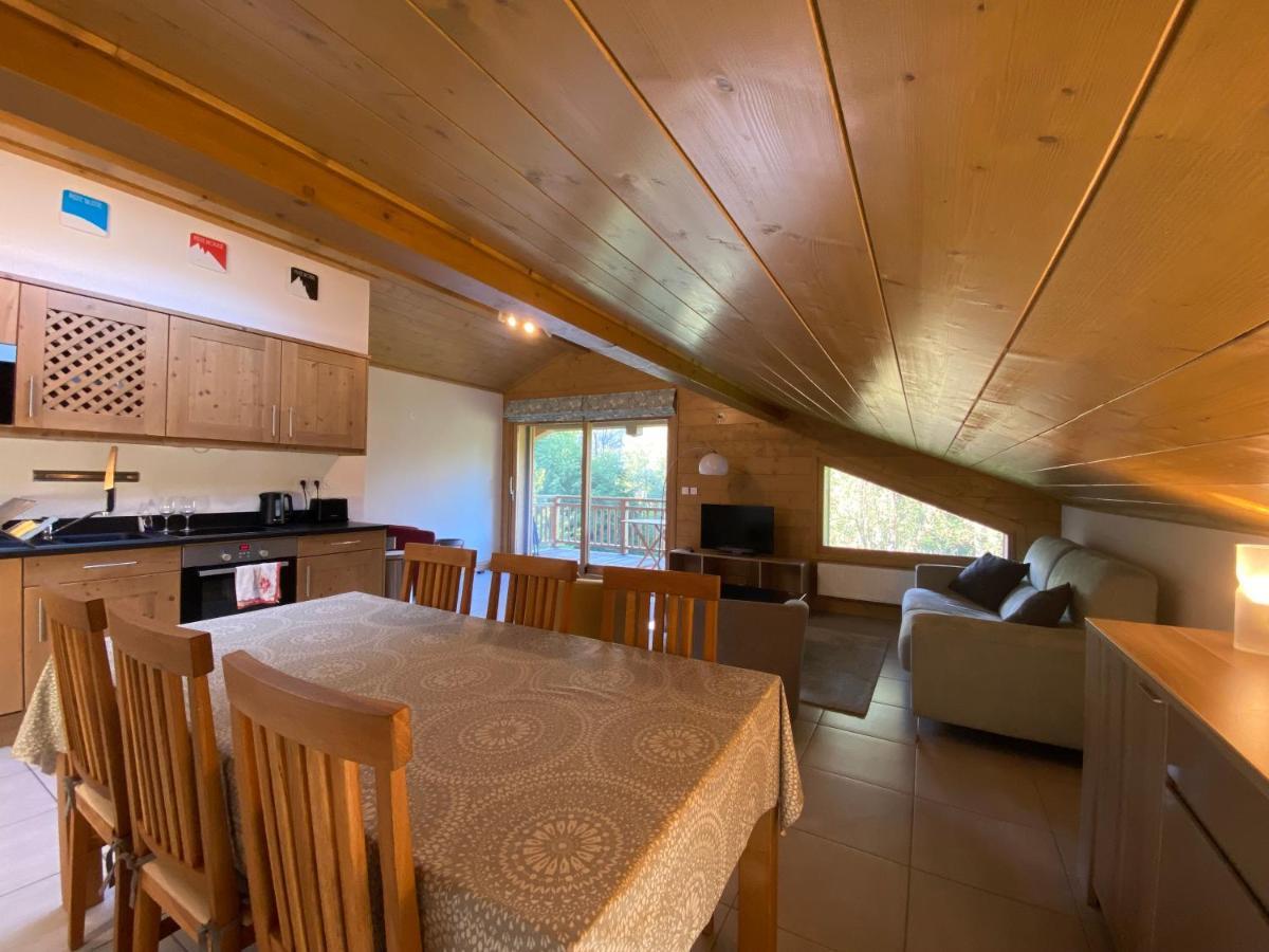 Modern 3 Bed Penthouse Apartment, Balcony & Garage, Close To Village & Ski Bus Samoëns Extérieur photo